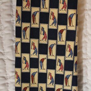 Alynn Neckwear The Golfer Addressing the Ball SILK TIE XL 60"